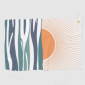 Sonnenaufgang am Meer Golfhandtuch (Horizontal)