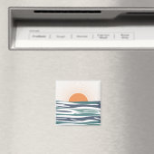 Sonnenaufgang am Meer Magnet (In Situ (Geschirrspüler))
