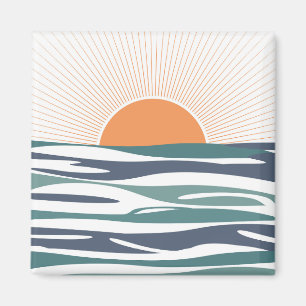 Sonnenaufgang am Meer Magnet