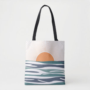 Sonnenaufgang am Meer Tasche