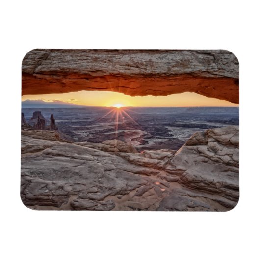 Sonnenaufgang am Mesa Arch, Canyonlands National P Magnet (Horizontal)