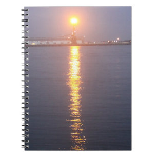 Sonnenaufgang am Mississippi River Notizblock