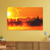 Sonnenaufgang am Morgen in Helsinki Leinwand Art (Insitu (Wohnzimmer))