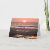 Sonnenaufgang am neuen Tag über dem Ozean Karte (Vorderseite)