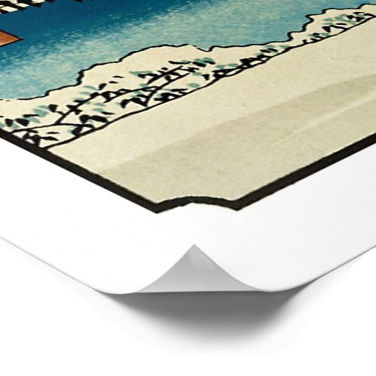 Sonnenaufgang am Neujahrstag in Susaki Poster (Ecke)