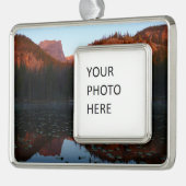 Sonnenaufgang am Nymph See I Rahmen-Ornament Silber (Links)