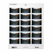 Sonnenaufgang am Nymph See II Adressaufkleber (Vorne)