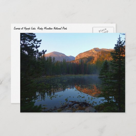 Sonnenaufgang am Nymph See II Postkarte (Vorne/Hinten)