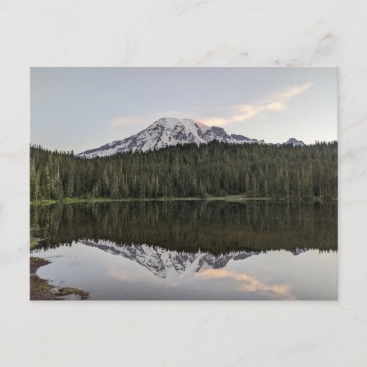 Sonnenaufgang am Rainier Nationalpark Postkarte (Vorderseite)