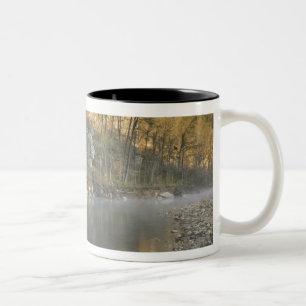 Sonnenaufgang am Roark Bluff, Zugang zum Steel Cre Zweifarbige Tasse