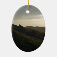 Sonnenaufgang am Rot schaukelt Colorado