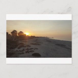 Sonnenaufgang am Santa Cruz Strand Postkarte