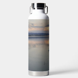Sonnenaufgang am Schwanensee - Wasserflasche Trinkflasche