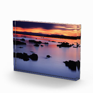 Sonnenaufgang am Schwarzen Punkt des Monosees Fotoblock