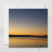 Sonnenaufgang am See Einladung (Rückseite)