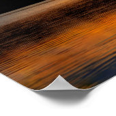 Sonnenaufgang am See, landschaftliches Foto, Poster (Ecke)