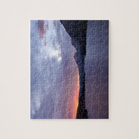Sonnenaufgang am St. Mary Lake Puzzle (Vertikal)