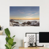 Sonnenaufgang am Strand Armação, San Catarina Poster (Heimbüro)