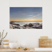 Sonnenaufgang am Strand Armação, San Catarina Poster (Küche)