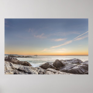 Sonnenaufgang am Strand Armação, San Catarina Poster