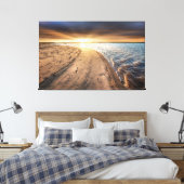 Sonnenaufgang am Strand Burnham Overy Staithe in N Leinwanddruck (Insitu (Schlafzimmer))