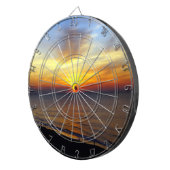 Sonnenaufgang am Strand Dartscheibe (Vorderseite rechts)