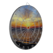 Sonnenaufgang am Strand Dartscheibe (Vorderseite Links)