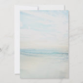 Sonnenaufgang am Strand Einladung zur Hochzeit (Rückseite)