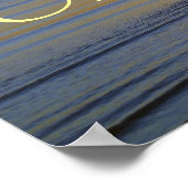 Sonnenaufgang am Strand: Freude bezeugen Poster (Ecke)