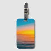 Sonnenaufgang am Strand Gepäckanhänger (Vorderseite Vertikal)