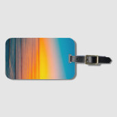 Sonnenaufgang am Strand Gepäckanhänger (Vorderseite (Horizontal))