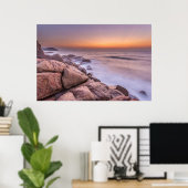 Sonnenaufgang am Strand Guarda do Embau Poster (Heimbüro)