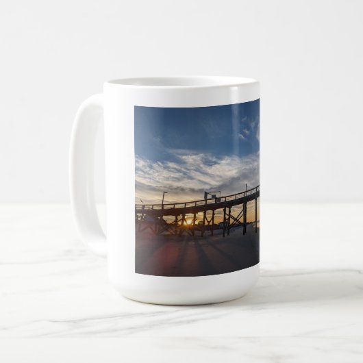 Sonnenaufgang am Strand Kaffeetasse (Vorderseite Links)