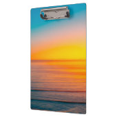 Sonnenaufgang am Strand Klemmbrett (Links)