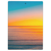 Sonnenaufgang am Strand Klemmbrett (Rückseite)