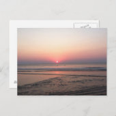 Sonnenaufgang am Strand Postkarte (Vorne/Hinten)