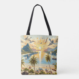 Sonnenaufgang am Strand Tasche