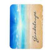 Sonnenaufgang am Strand von Guadeloupe Magnet (Vertikal)