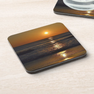 Sonnenaufgang am Strand von Shirley Taylor Untersetzer