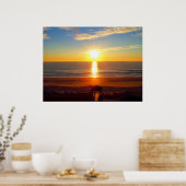 Sonnenaufgang am Strand von Wrightsville Poster (Küche)