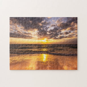 Sonnenaufgang am Surfer-Paradies-Puzzlespiel Puzzle