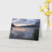 Sonnenaufgang am Swiftcurrent Lake I Karte (Gelbe Blume)