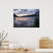 Sonnenaufgang am Swiftcurrent Lake I Poster (Küche)