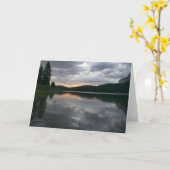 Sonnenaufgang am Swiftcurrent Lake II Karte (Gelbe Blume)