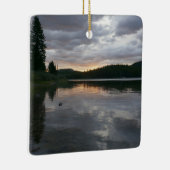 Sonnenaufgang am Swiftcurrent Lake II Keramikornament (Rechts)