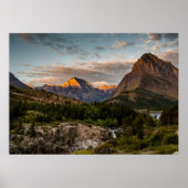 Sonnenaufgang am Swiftcurrent Lake Poster (Vorne)