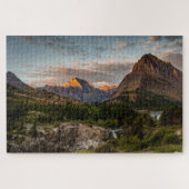 Sonnenaufgang am Swiftcurrent Lake Puzzle (Horizontal)
