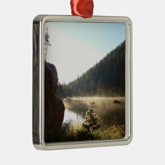 Sonnenaufgang am Traumsee Ornament Aus Metall (Rechts)