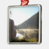 Sonnenaufgang am Traumsee Ornament Aus Metall (Links)