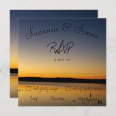 Sonnenaufgang am UAWG See Einladung (Vorne/Hinten)